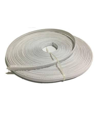 Cotton Covered Poly Polyester Boning 1/4" - 1/2" Polypropylene 12 Yard (White)