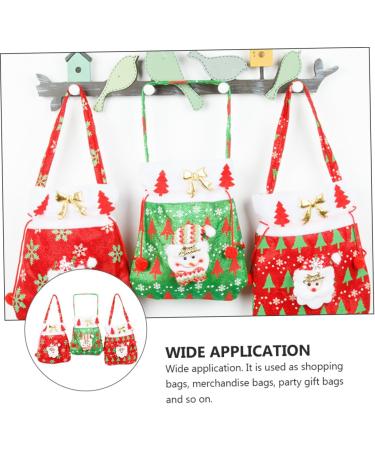Gogogmee Santa Present 3pcs Christmas Candy Bag Candy Bags Christmas Tote Bags Xmas Bags Bag Backpack Decorate - Buy Online on SooperMarket.com