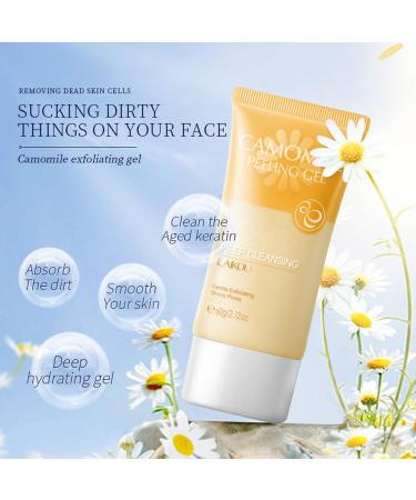 Chamomile Exfoliating Gel - Deep Cleansing Pore Tightening & Hydrating (60g) | Gentle Exfoliation for Improved Skin Tone - Buy Online on SooperMarket.com