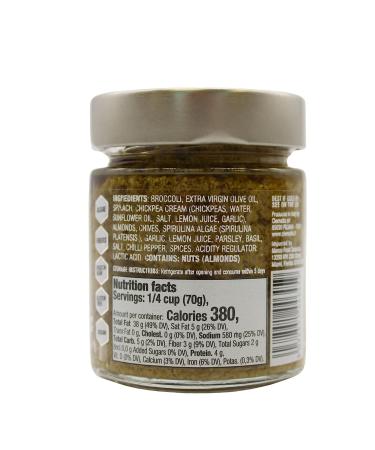 Naturamica Superfood Pesto Sauce - Broccoli and Spinach | All Natural, Healthy Spread for Pasta | 4.9 oz - Buy Online on SooperMarket.com