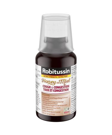 Robitussin Extra Strength Honey Cough & Congestion Syrup 115 mL 115 ml (Pack of 1)