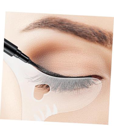 DRESSOOS Eyeliner Stamp Eye Makeup Tools Eye Makeup Aid Tool Eye Liner Stamps Eyeliner Mascara Shield Multifunctional Makeup Stencil Silicone Eyeliner Stencils Eye Shadow Silica Gel Eyelash 12.00X6.00X0.50CM As Shown - Buy Online on SooperMarket.com