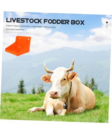 2pcs Cattle and Sheep Lick Brick Box Horse Salt Livestock Mineral Block Holder Deer Food Blocks Holder Livestock Accessory Professional Salt Block Rack Cows Food Bowl Pp Animal 17x16.5cm Red - Buy Online on SooperMarket.com