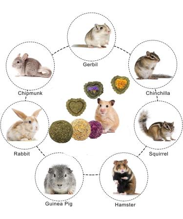 Camiter 15Pcs Rabbit Toys - Natural Timothy Grass Chew Toys for Small Animals | Dental Care Wooden Chain | International Shipping Available - Buy Online on SooperMarket.com