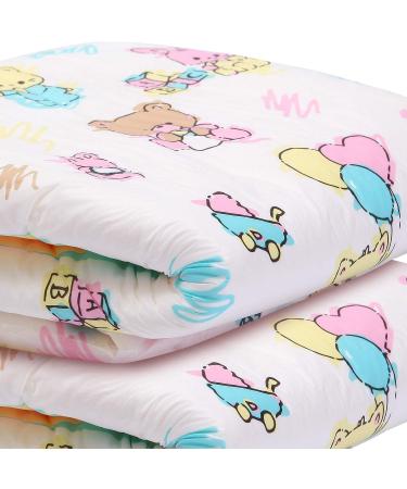 LittleForBig Printed Adult Brief Diapers - ABDL 10 Pack - Baby Cuties MM in Pink | Comfort & Quality for Adult Baby Diaper Lovers - Buy Online on SooperMarket.com