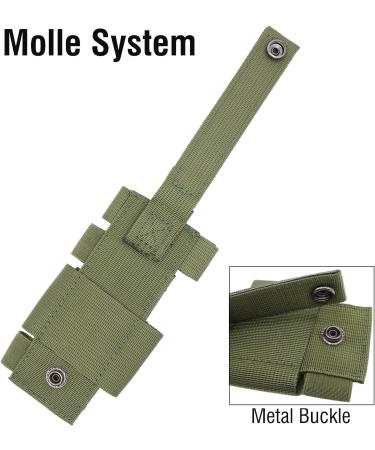 Yoncono Tactical Tourniquet Holder - Portable Military First Aid Equipment & Storage Bag for Trauma Scissors - #2 Army Green - Buy Online on SooperMarket.com