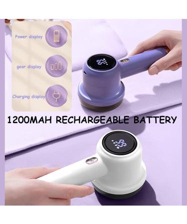 Buy Electric Fabric Shaver - 3 Speeds 6 Leaf Cutter USB Charging Lint Remover for Clothes & Sofa - Sweater Pill Remover (White - Buy Online on SooperMarket.com