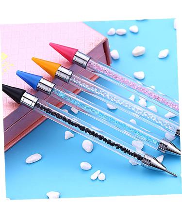 DOITOOL 6 Pcs Rhinestones Picker Head Diy Jewel Picker Nail Beads Wax Head Rhinestone Studs Picker Beads Picker Head Nail Diamond Picker Wax Pen Tips Crystal Picker Tips Double Head Pink - Buy Online on SooperMarket.com