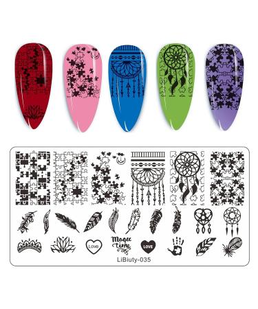 Jeewheet Nail Art Starter Kit - 6PC Nail Stamps & 4 Replacement Heads | Flame Patterns for Perfect Nails - Buy Online on SooperMarket.com