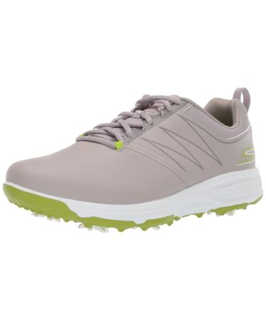 Skechers Men's Torque Waterproof Golf Shoe Golf Shoe 43 EU Gray Synthetic Lime Trim