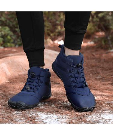 Waterproof Barefoot Shoes Winter Pro 2.0 | Unisex Minimalist Trail Guides for Men & Ladies | Outdoor Footwear in Blue (EU Size 36) - Buy Online on SooperMarket.com