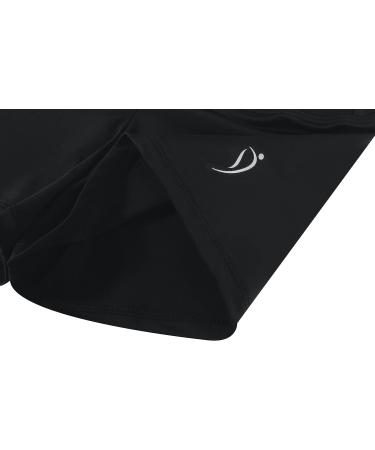 Dancina Girls Gymnastics Shorts - Classic & Metallic Ice Dance Wear | Size 12, Solid Black - Buy Online on SooperMarket.com