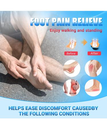 PCSSole Orthopedic Insoles for Work & Sports - Comfort Shoe Inserts for Flat Feet Plantar Fasciitis & Foot Pain - EU47-48 (30.5cm) - Adjustable Fit for Men & Women - Black - Buy Online on SooperMarket.com