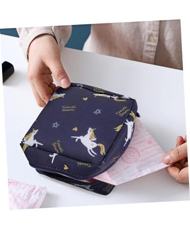 FOYTOKI 4pcs Napkin Storage Bag & Coin Purse | Multi-function Organizer for Menstrual Pads & Makeup | Suitable for Ladies & Child Care - Buy Online on SooperMarket.com