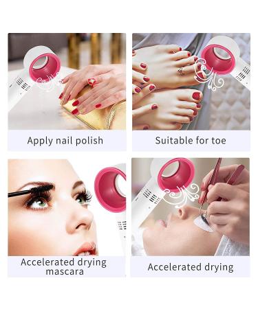 Lash Fan USB Mini Portable Rechargeable Bladeless Fan - Handheld Cooling Dryer for Accelerated Drying of Eyelash Extensions Glue - Essential Eyelash Extension Supplies (White) - Buy Online on SooperMarket.com