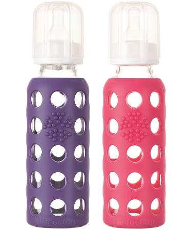 Lifefactory Baby Bundle - Bottle Set - Raspberry/Purple - 9 oz - 2 pk