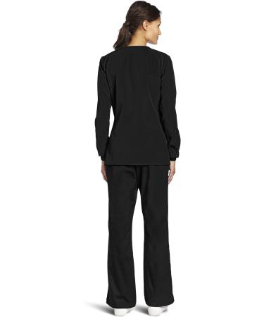 WonderWink Women's Four Way Stretch Snap Jacket - X-Large, Black - Buy Online on SooperMarket.com