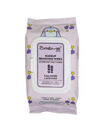 The Cr me Shop Juicy Makeup Remover Wipes Made with Calming Lavender | Make Up Remover | Cleansing Wipes | Hydrating Makeup Wipes (60 Pre-Wet Juicy Wipes)