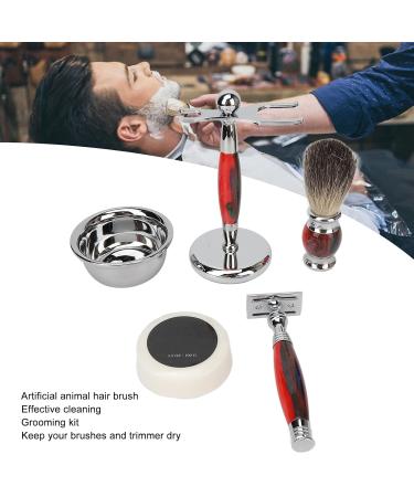 Luxury Retro Bortet Partial Shaving Set for Men - Stainless Steel Razor Brush Soap & Bowl - Premium Wet Shaving Experience - Buy Online on SooperMarket.com