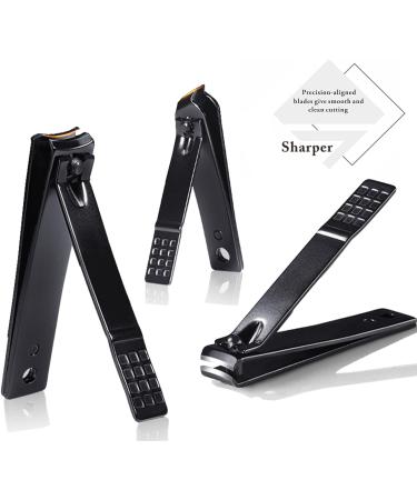 Manicure Set Nail Set Nail Clipper Kit Professional - Stainless Steel Pedicure Set Nail Grooming Kit of 15pcs with Case for Travel (Black/Red) - Buy Online on SooperMarket.com