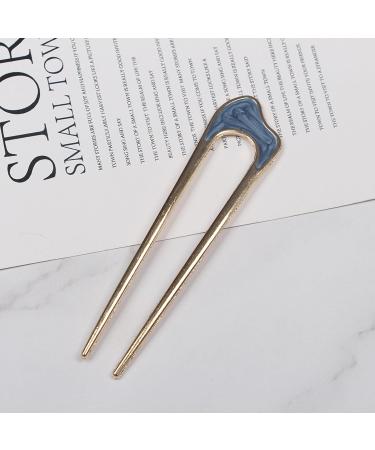 RTRTGS 4 Pieces U-shaped Hair Pins Hairpin Stick French Style U-shaped Hair Clips U-shaped Headdress Hairpins Fork for Women Girls Hair Styling Accessories - 4 Types - Buy Online on SooperMarket.com