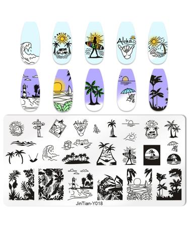 Ocean Nail Art Stamps Set - 6 Animal Templates for Stunning Nail Designs | Premium Nail Art Tools - Buy Online on SooperMarket.com