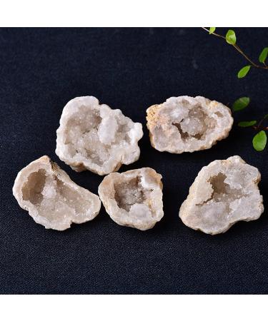 1PC Natural Crystal Agate Geode Cutting Crystal Cluster Stone Rock Specimen Quartz DIY Home Decoration Natural Luster 3-5cm Natural Agate - Buy Online on SooperMarket.com