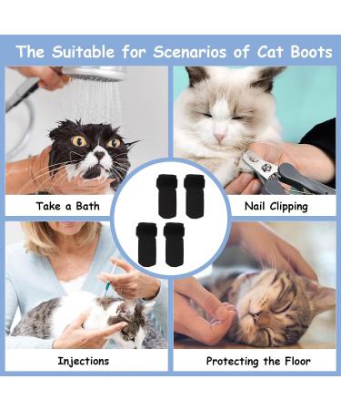 Buy DHRUTI Cat Claw Covers - 4 Pieces Breathable Mesh Paw Caps for Cats | Scratch Protection & Fur Care - Buy Online on SooperMarket.com