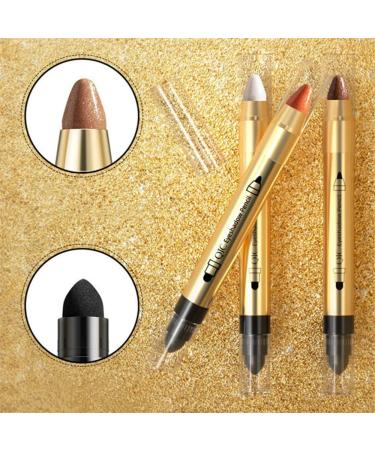 Go Ho Brown Highlighter Eyeshadow Stick - Cream-to-Powder Eye Brightener Crayon Pen - Shimmer Brown 03 - Buy Online on SooperMarket.com