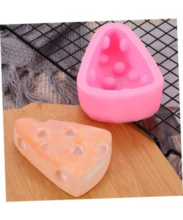 HOMSFOU Cupcakes Raclette Silicone Fondant Molds Silicone Chocolate Fondant Silicone Molds Silicone Pastry Mould Chocolate Cake Silicone Molds for Soap Fondant Mould Brownie 3D Non Stick 10.5x6.2x3.5cmcm Pink - Buy Online on SooperMarket.com