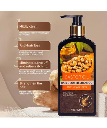 Hair Growth Shampoo with Biotin & Castor Oil | Anti Hair Loss & Hair Thickening | Strengthen & Restore Damaged Hair - 11.8 oz - Buy Online on SooperMarket.com