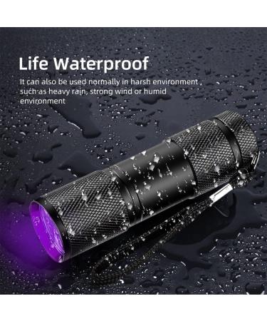 TOINGO UV Flashlight 9 LED 395nm Blacklight Detector for Dog Urine & Pet Stains - Buy Online on SooperMarket.com