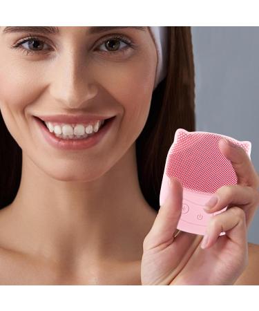 Jomewory Silicone Face Scrubber Penguin Shape Electric Facial Cleansing Brush - Rechargeable Face Wash Brush Waterproof Face Exfoliator for Deep Cleaning Skin Pink - Buy Online on SooperMarket.com