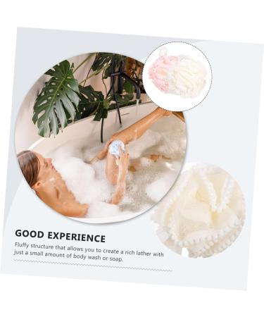 Gatuida Shower Ball - 2pcs Bath Scrub Flower Travel Body Brush & Back Cleaner Towel | Ideal for Relaxation & Cleaning - Buy Online on SooperMarket.com