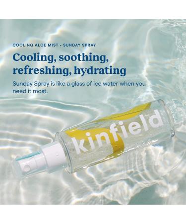 Kinfield Sunday Spray - Cooling Aloe Mist | Refreshing After Sun Spray for Sunburned Skin | Cruelty-Free Skincare 3.0 oz / 89 ml - Buy Online on SooperMarket.com