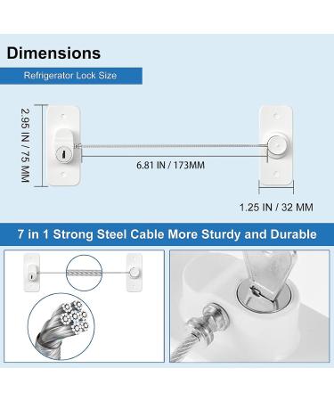1 Pcs Window Safety Locks Window Door Restrictor Security Lock Child Baby Safety Self Adhesive Security Fridge Door Lock No Punching Pet Window Restrictor Window Locks Child Safety - Buy Online on SooperMarket.com