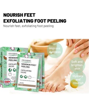 Joyeee Foot Peel Mask for Hard Skin 4 Pairs Exfoliating Foot Peeling Mask Foot Peel Socks for Removes Calluses and Hard Skin Foot Care For Men and Women B#4 Pairs - Buy Online on SooperMarket.com