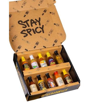 Hot Ones Season 22 Lineup, Hot Sauce Challenge Kit Made with Natural Ingredients, Unique Condiment Gift Box is the Ultimate Variety Pack for Spice Lovers, 5 fl oz Bottles Produced in Small Batches (10-Pack)
