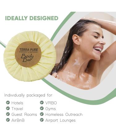 Terra Pure Green Tea Bar Soap Travel Size Hotel Amenities 1.25 oz - Pack of 100 - Buy Online on SooperMarket.com