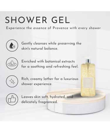Durance Cotton Extract Marseille Shower Gel 750ml - Body Wash With Almond & Olive Oils - Gently Cleanses Hydrates & Softens Skin - Vegan Friendly - Buy Online on SooperMarket.com