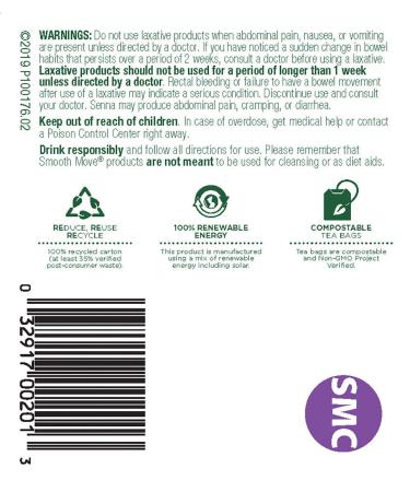 Organic Smooth Move Tea - Senna & Chamomile Herbal Blend, 32 Total Bags for Occasional Constipation Relief (Pack of 2) - Buy Online on SooperMarket.com