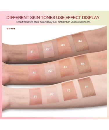 Highlighter Makeup Stick - Waterproof Glitter Cream Highlighter - Bronzer Contour Face Makeup - Long-lasting 3-in-1 Multi Uses for Face Body Eyeshadow (2#soft glow) 2#soft glow 1 g (Pack of 1) - Buy Online on SooperMarket.com