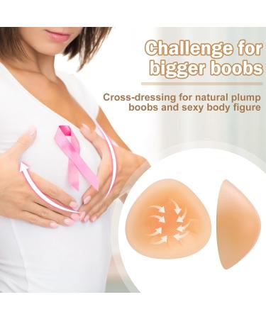 Bunnycool Triangle Silicone Breast Prosthesis 300g - 2 Pack Nude | Ideal for 80C 85B 90A Cups | International Shipping - Buy Online on SooperMarket.com