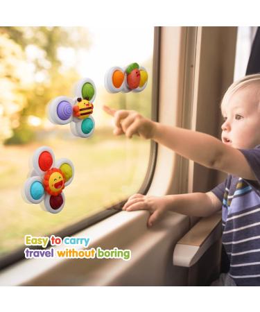 AIUOKYA 6 PCS Suction Cup Spinner Toys | Simple Dimple Suction Toy for Kids | Silicone Bubbles | Bath & Window Play | Baby Toys 1+ Years - Buy Online on SooperMarket.com