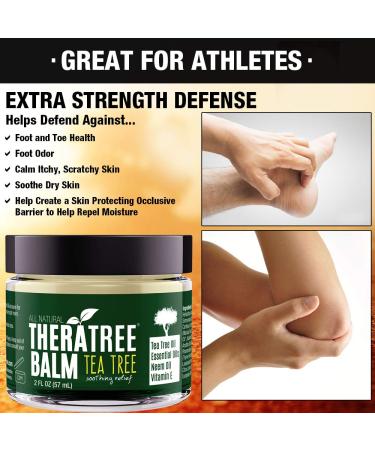 TheraTree Tea Tree Oil Balm with Neem Oil - Soothes Dry Itchy Skin & Fights Skin Irritation | International Shipping Available - Buy Online on SooperMarket.com