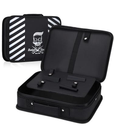 Noverlife Barber Tool Bag, Fashion Skull Pattern Barber Carrying Case 11.8 x 8.5'', Professional Hair Cutting Grooming Kit Storage Organizer, Hairdressing Tool Bag for Scissors, Barber Supplies Small Barber Tool Bag