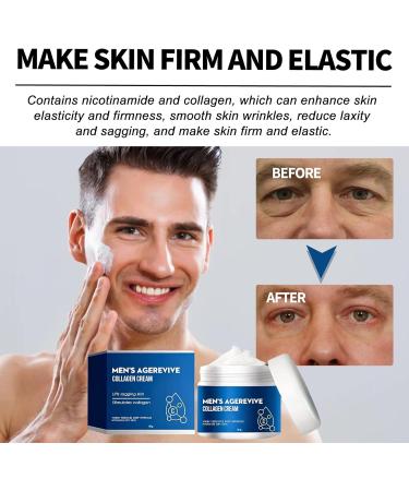 Men's Age revive Collagen Cream Mens Face Cream Collagen Moisturiser for Men Mens Anti Aging Face Cream Mens Face Moisturiser Reduce Fine Lines and Wrinkles Firm & Smooth Skin Hydrating - Buy Online on SooperMarket.com