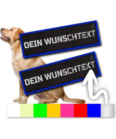 Customizable 2 Pcs P24S K9 Dog Harness with Velcro Stickers - Personalize for Medium & Large Dogs - Large Blue - Buy Online on SooperMarket.com