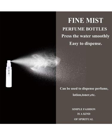 105PCS Mini Spray Bottles - 5ML Clear Glass Perfume Containers for Fragrance, Cosmetics, Essential Oils - Refillable, Fine Mist Atomizer for Travel - Empty Sample Spray Bottles for Cleaning - Buy Online on SooperMarket.com
