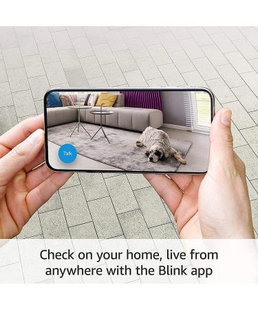Blink Mini | Compact indoor plug-in smart security camera 1080p HD video motion detection Works with Alexa | 3 Cameras - Buy Online on SooperMarket.com